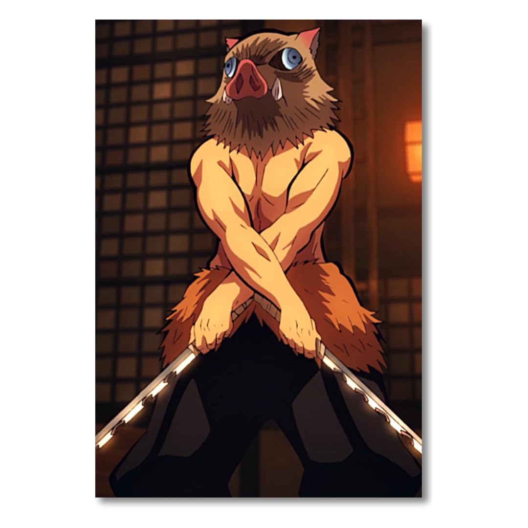 Inosuke Hashibira | Demon Slayer Posters for Wall | 400 GSM Paper